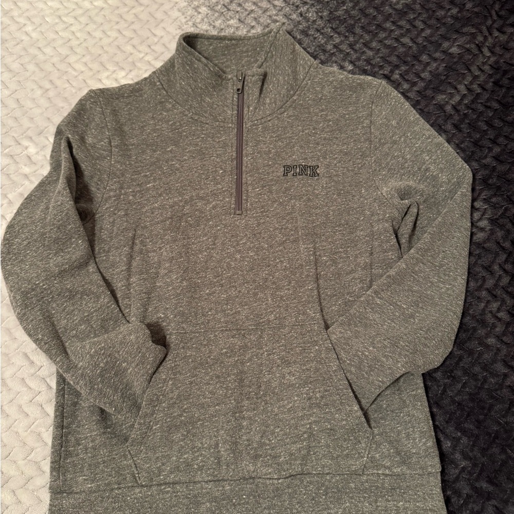 PINK Victoria's Secret Quarter Zip Sweater